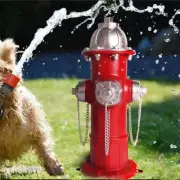 14 Inch Hand Painted Fire Hydrant Resin Garden Statue Dog Potty Training Tool