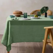 Vintage Design Homewares Green Hemp Tablecloth 130cm x 180cm