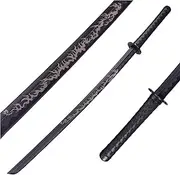 Polypropylene Katana Sword - Japanese Training Samurai Sword, Blunt Longsword, Martial Arts Practice Katana for Men Women and Childre, Cosplay Sword, Safe, Easy, Fun, Durable