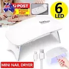 Mini Portable UV Light 6W Nail Dryer Gel Curing Machine UV LED Lamp Manicure