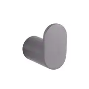 Rushy Gun Metal Grey Round Robe Hook