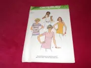 UNCIRCULATED 1977 SIMPLICITY #7980 - LADIES ( 4 STYLE ) TOP PATTERN 16 FF