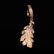 AUTHENTIC Pandora Oak Leaf Dangle Charm 789552C01 NEW