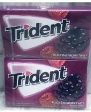 Trident Black Raspberry Twist-U Will Receive 2 Pks Containing 14 Sticks Ea-New