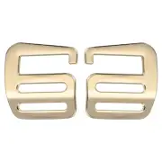 1 Pair g Hook Webbing Slide Buckles 25mm Metal g Hooks Webbing Clips Gold