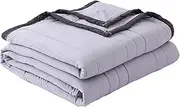 Toguma Cooling Comforter Queen Size Blanket Season Duvet Insert Bedding Comforter with Corner Tabs Soft Fluffy Cooling Quilt for Hot Sleepers (Gray)