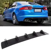 Rear Diffuser 10 Fins Bumper Lip Splitter Spoiler Chin Fins For Jaguar XE XJ XF (for: Jaguar)