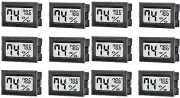 12 Mini Humidity Thermometer Grow Tent, Greenhouse, Reptile, Humidor Digital NEW