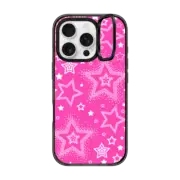 iPhone 16 Pro Impact Ring Stand Case MagSafe Compatible Pink Girly Punk Case