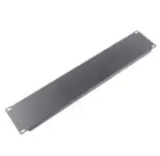 NNEDSZ LDR 2U 19' Blanking Panel - Rack Mountable 19' - Black Metal Construction