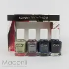 Color Club Seven Deadly Sins Mini Nail Polish Set Metallic Shimmer Gold Purple