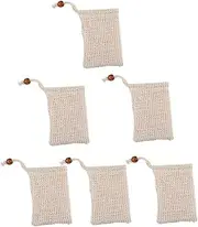 IWOWHERO Bath Scrub Soap Bag 6 Pack Bubbling Foaming Soap Bag Easy Hanging Quick Drying Non-slip