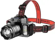 LED Headlamp, Motion Sensor Headlight, Camping Headlamp, Adjustable Strap, Rechargeable Battery, 9.2x4.5cm, for, Home, Camping, Hiking