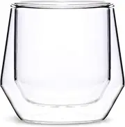 Hearth Double Walled Glass Espresso Cups I 2, 2.5oz Clear Insulated Shot Glasses I Perfect For Single Shots | Uniquely Designed In The USA by Espresso Parts Ltd.