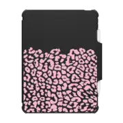 iPad Pro 12.9-inch (5th/6th gen) Impact Folio Case Wild Pink Leopard Transparent