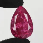 202.2 Ct Natural Red RUBY CERTIFIED Pear Cut Loose Gemstone Pendant Size