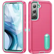MCC Shockproof Samsung Galaxy S23+ Plus Case Cover Heavy Duty with Stand [Magenta+Light Blue]