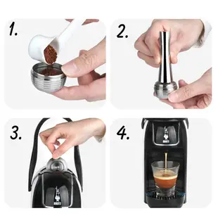 Icafilas 咖啡膠囊可重複使用咖啡膠囊適用於 Bialetti 機器 CC47