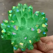 1.15LB New Find green PhantomQuartz Crystal Cluster MineralSpecimen