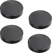 4PCS Flat Lids, Replacement Parts For Magic Bullet Blender, Compatible with Magic Bullet Cups 250W，Black Plastic Lid with 8oz Cup
