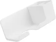 Healeved Hair Dryer Rack Storage Wall-mounted Hair Tool Holder Easy Hang Clean Space-saving White