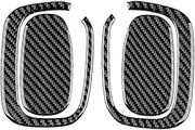 ATATNK Compatible for Fiat 500 2008-2012 2013 2014 2015 2016 2017 2018 2019 2020 2021 2022 2023 Car Seat Handle Real Soft Carbon Fiber Sticker(Black Carbon)