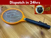 Electric Bug Zapper Tennis Racket Mosquito Fly Swatter Insect Killer Vic