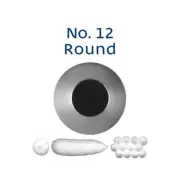 Nozzle Icing Piping Round Standard No. 12 Frosting Cake Decorating Pastry Tip