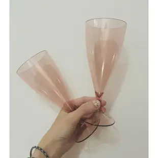 clio 氣墊粉餅贈品 塑膠紅酒杯 高腳杯 CLIO 塑膠杯