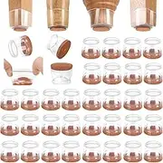 32Pcs Small Silicone Chair Leg Floor Protectors, Chair Leg Protectors for Hardwood Floors, Thicken Rubber Chair Feet Caps Covers Pads, Protect Furniture Wood Floors from Scratching and Reduce Noise(S)
