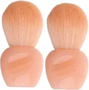 Outanaya 2pcs Mini Makeup Brush Set Blush Brush for Cheeks Soft Powder Removal Tools Travel Size