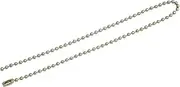 Wuuycoky Metal Silvery 2.4mm Diameter Ball Chain 250mm Bead Chain for Pendant Pack of 20