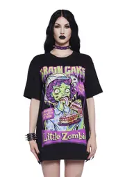 [Trickz N' Treatz] Brain Food Glow In The Dark Graphic Tee