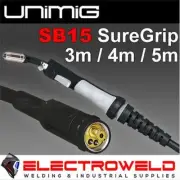 UNIMIG SB15 Mig Torch 3m / 4m / 5m, Welding Gun Binzel 180A Euro Connection MB15
