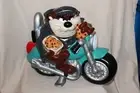 TAZ COOKIE JAR WARNER BROTHERS TASMANIAN DEVIL ON HARLEY BIKE BUGS BUNNY CARTOON