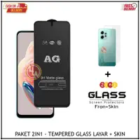 在飛比找蝦皮購物優惠-XIAOMI REDMI 鋼化玻璃磨砂ag防眩光皮膚碳小米紅