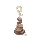 Nature Island Wood Sliced Logs Hanging Small Pet Toy