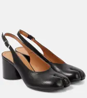 [Maison Margiela] Maison Margiela Tabi leather slingback pumps AU 5 black