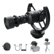 SYNCO Mic-M1S External Video Microphone, For Camera Microphone With Shock Mount