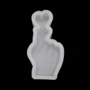 Love Heart Hand Posture Mould Epoxy Resin Silicone Mold Soap Cake Jewelry Making