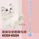 【PET DREAM】彈簧吊掛鞦韆毛球 毛球彈簧貓咪玩具 貓咪自嗨 彈簧球 貓玩具 自嗨玩具 鈴鐺球