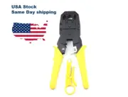 RJ45 RJ11 Network Crimping Tool Kit Cable Crimp Crimper LAN Wire Stripper Cutter