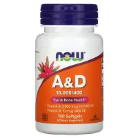 在飛比找iHerb優惠-[iHerb] NOW Foods A&D，100 粒軟凝膠