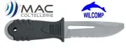 MAC COLTELLERIE Scuba Diving Titanium Knife MAC-TEKNO-TITANIO *made in Italy