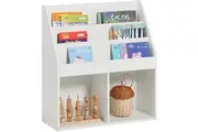 Kids Shelving Unit 3 Shelves 2 Compartments
