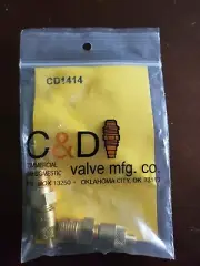 C&D Valve CD1414 1/4" Flare Adapter / Coupler • Pack of (2)