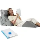 4PCS Orthopedic Bed Wedge Pillow Set, Post Surgery 45D Memory Foam for Back, ...