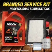 Oil Air Fuel Filter + 5L XPR10W40 Oil Service Kit for Nissan Pulsar N15 II 1.6L