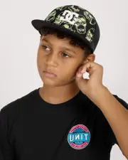 [DC Shoes] DC Shoes Boys' Gas Station Season Trucker Cap in Glow Skully One Size Glow Skully
