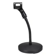 Gooseneck Tabletop Microphone Stand 140x270x185mm Adjustable Mic Holder